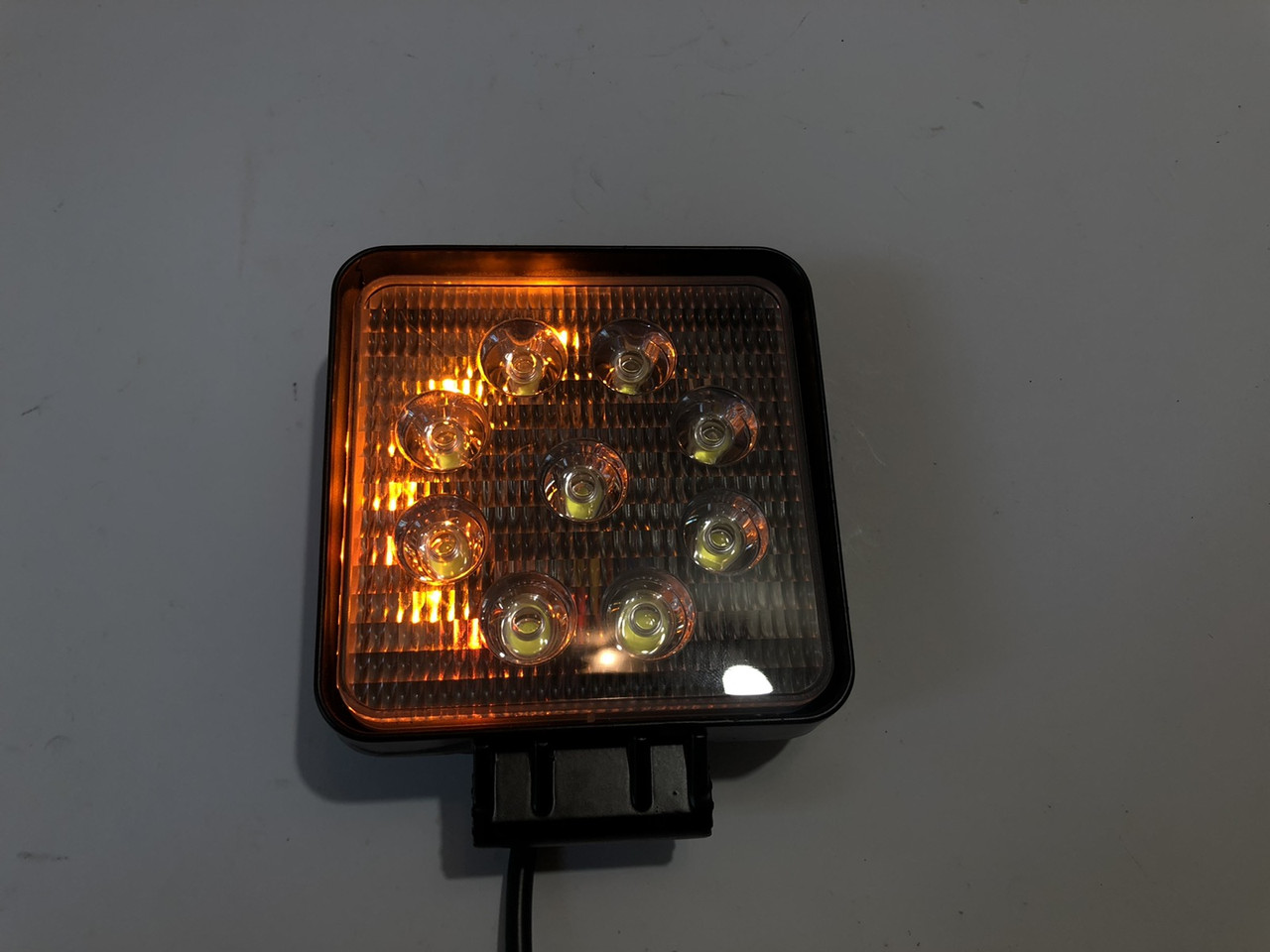 LED фара робоча 27Вт, Широкий Промінь +стробоскоп і поворотник, фото 1