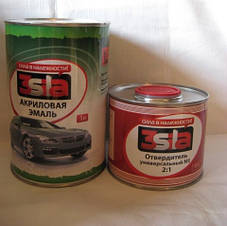 Автоемаль акрилова 3SILA 1015 червона 1л + затверджувач 0б5 л