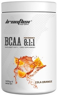 Амінокислоти IronFlex — BCAA 8:1:1 (400 грамів) cola-orange/кола-апельсин