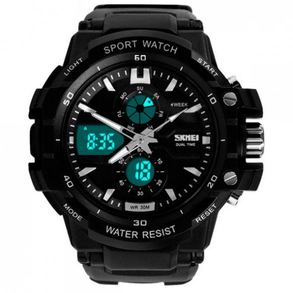 Чоловічі наручні годинники Skmei Resist 0990 Чорні