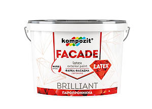 Фарба акрилова INTERIOR "FASAD LATEX" фасад 1л/1,4 кг Kompozit