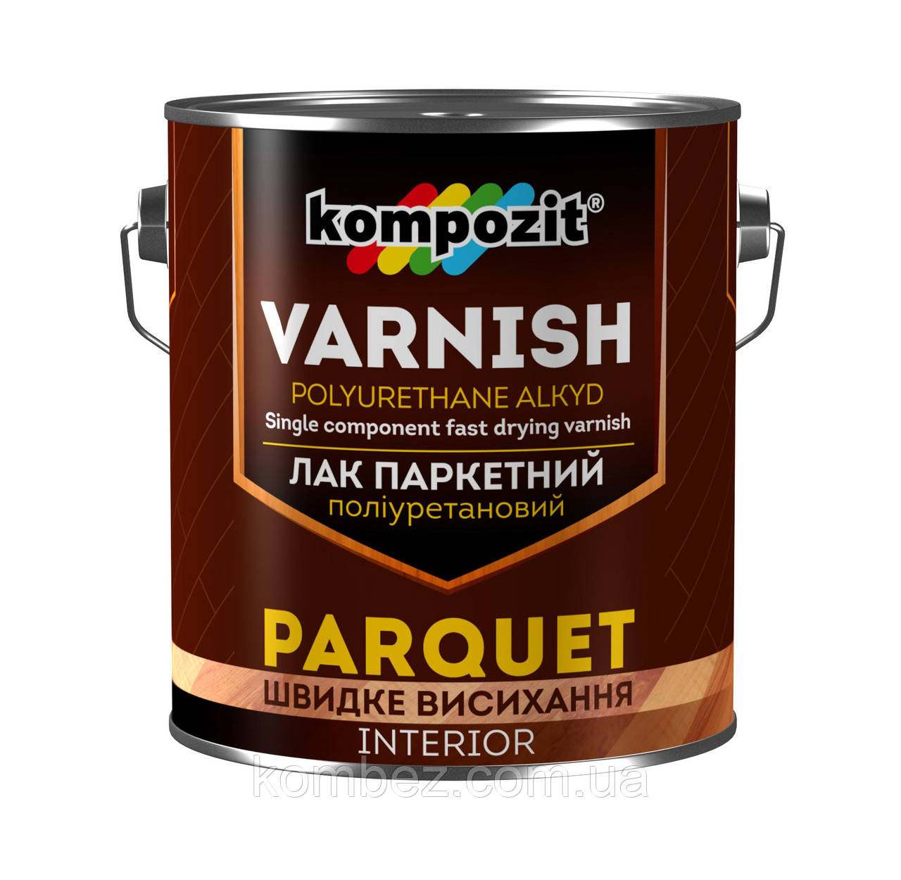 Лак паркетний Kompozit 0,7л/8шт