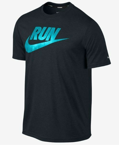 Мужская футболка Nike Run чёрная