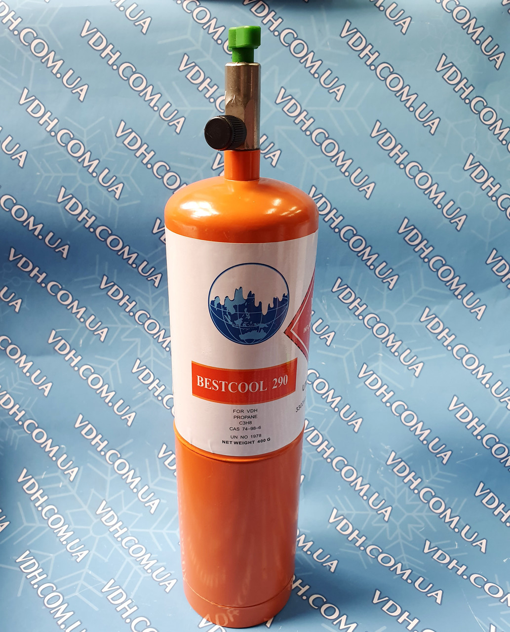 Фреон с краном  R290 -(0,4кг )