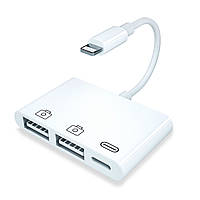 Перехідник Аpple Lightning to OTG usb для iPhone, iPad (MK0W2)