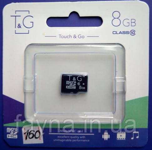 Карта пам'яті T&G 8GB MicroSD HC Class 10