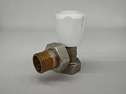 Клапан радіаторний ручний регулює кутовий подача 1/2 ЕКО ТМ "ORSO"