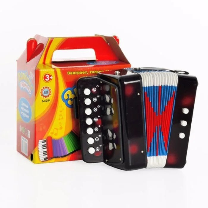 Детская музыкальная гармошка Shantou Huada Toys, черная - фото 3 - id-p1129062512
