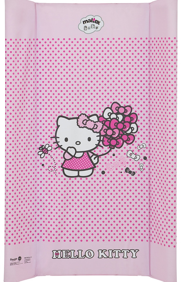 Пеленальный матрас Maltex мягкий 50х80 см hello kitty, розовый 50х80 - фото 2 - id-p341841862