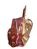 Рюкзак дитячий рожевий зайчик для дівчинки 052Z, фото 3
