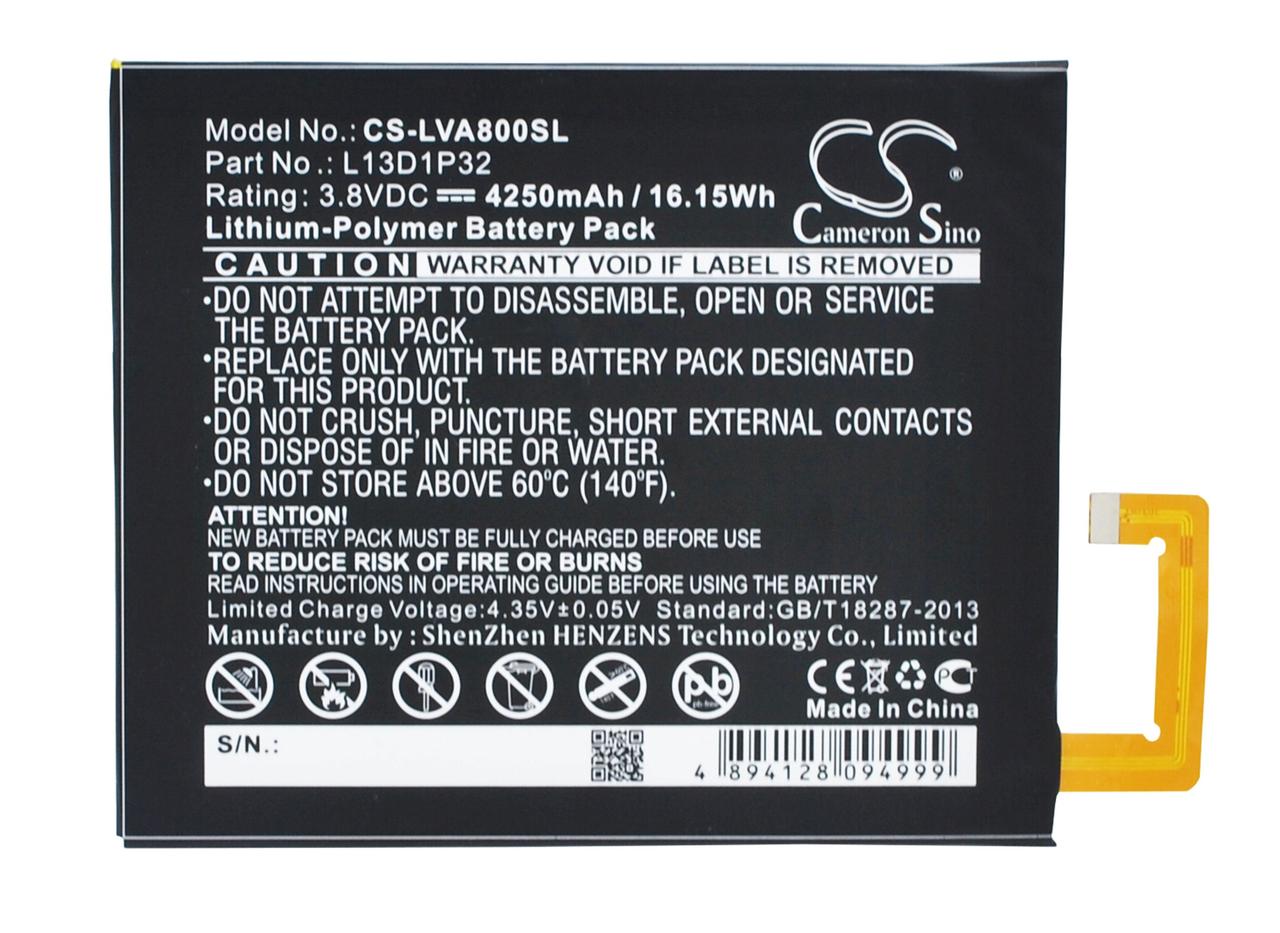 Аккумулятор (АКБ батарея) на Lenovo L13D1P32, 4200mAh A5500 IdeaTab/ A8-50F/ A8-50