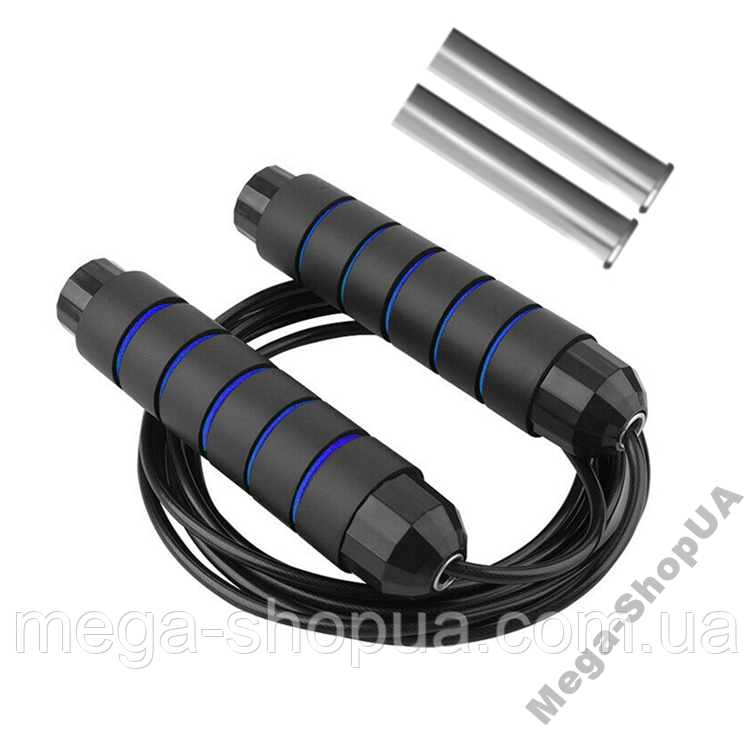 Скакалка скоростная с утяжелителями на подшипниках для взрослых ...