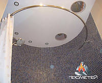 Полукруглая/овальная металлическая труба для шторки в душ, в ванную нужной формы под заказ: Ø 20мм, 25мм,