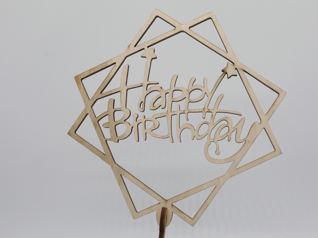 Топер Happy Birthday. 26*16см. 5шт/уп.