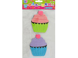 Наклейка для творч. "1В" №951236 Тістечка войлок (2шт)