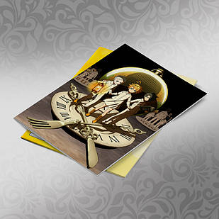 Скетчбук А5 кремові листи The Promised Neverland 30 аркушів