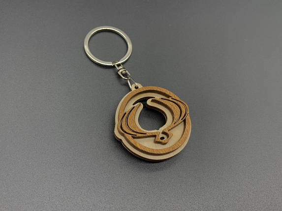 Брелок дерев'яний SsangYong . 4.5 см, фото 1