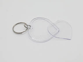 Акрилові заготовки для брелка. Серце. 50х50мм (Фото 41х38мм)., фото 5