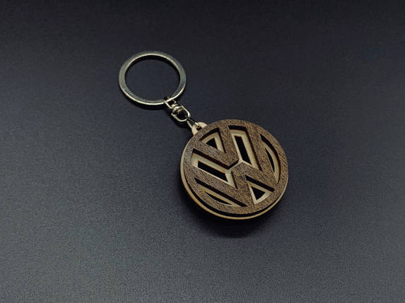 Брелок дерев'яний Volkswagen. 4см, фото 1