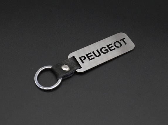 Брелок металевий. Peugeot. 10х2,5см, фото 1