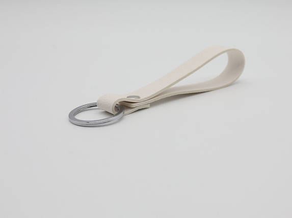 Ремінці для ключів з кільцем. Колір білий. 11см, фото 2