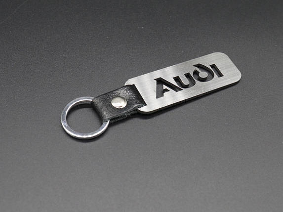 Брелок металевий. AUDI. 10х2,5см, фото 1