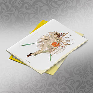 Скетчбук А5 кремові листи The Promised Neverland 30 аркушів 016