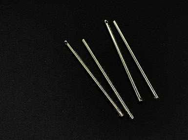 Основа для сережок штанга довжиною 50 мм з отвором для кріплення, метал, колір срібло