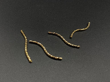 Основа у вигляді штанги довжиною 24 мм для виготовлення біжутерії своїми руками, метал, золотого кольору