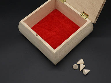 Скринька під різьбу. Бук. 15х15х7см.