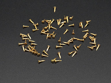 Цвяхи для декорування. Колір "латунь". 1,2х5мм