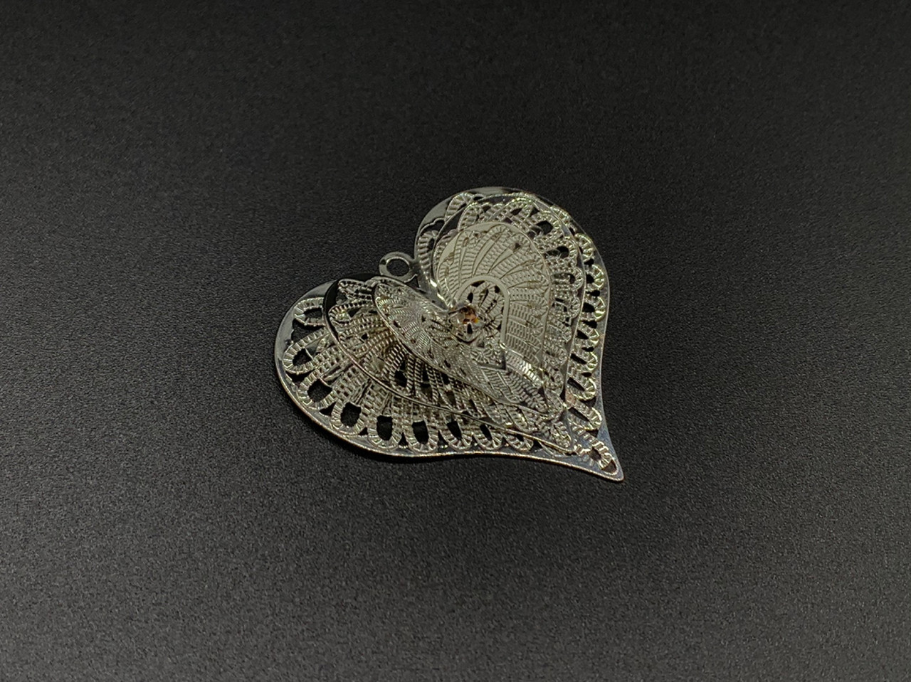 Металеві вироби. Серце. Колір "срібло". 44х40мм