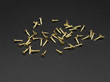 Цвяхи декоративні. Колір "золото". Крупна голівка. 1,8х8мм