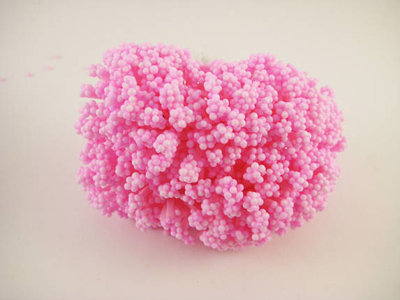 Кульки рожеві на гілках 12 штук/пучок на дроті для рукоділля, хобі, декору, фото 1