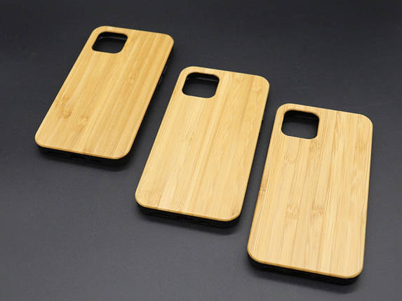 Дерев'яний чохол на смартфон iPhone 11 PRO "Бамбук" протиударний під гравіювання, фото 2