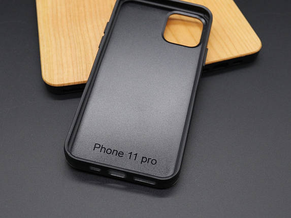Дерев'яний чохол для телефону iPhone 11 PRO під гравіювання колір "вільха", фото 3