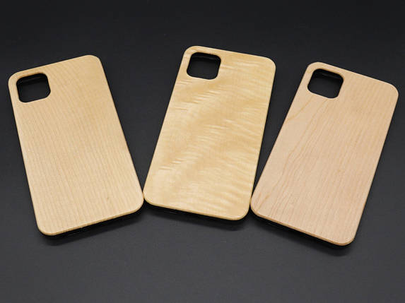 Дерев'яний чохол на смартфон iPhone 11 PRO "Золотий дуб" протиударний під гравіювання, фото 1