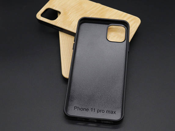 Дерев'яний чохол на смартфон iPhone 11 PRO "Золотий дуб" протиударний під гравіювання, фото 3