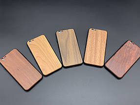 Дерев'яний чохол для смартфона iPhone 6/6s дерев'яний "темна черешня" під гравіювання, фото 3