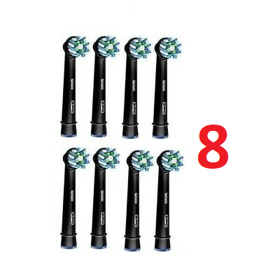 Насадки для зубної щітки ORAL-B Cross Action BLACK 8 шт.