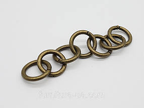 Кільце-самозатискач. Колір "стара латунь". 28мм, фото 2