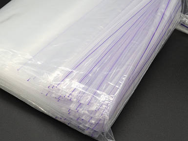 Поліетиленовий Пакет Гріппер для пакування та зберігання 30х40 см. із застібкою zip-lock 100 шт/уп. Пакет Струна