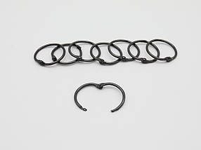 Кільце самозатискне. Колір чорний. 30мм, фото 5