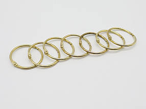 Кільце самозатискне. Колір "золото". 35мм, фото 5
