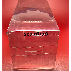 Коробки збірні прозорі пластикові 25 х 10 х 10 см 200 мкр 50 шт