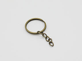 Заготовка для брелка. Колір "стара латунь". 25мм, фото 5