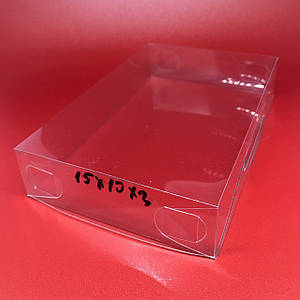 Коробки збірні прозорі пластикові 15 х 10 х 3 см 200 мкр 50 шт