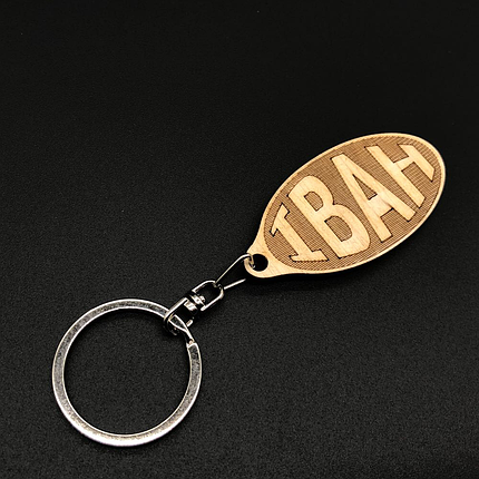 Брелок дерев'яний. ІВАН. 60х30мм, фото 1