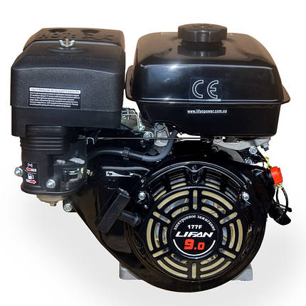 Двигун бензиновий Lifan LF177F (9 л.с., вал 25 мм, шпонка), фото 2