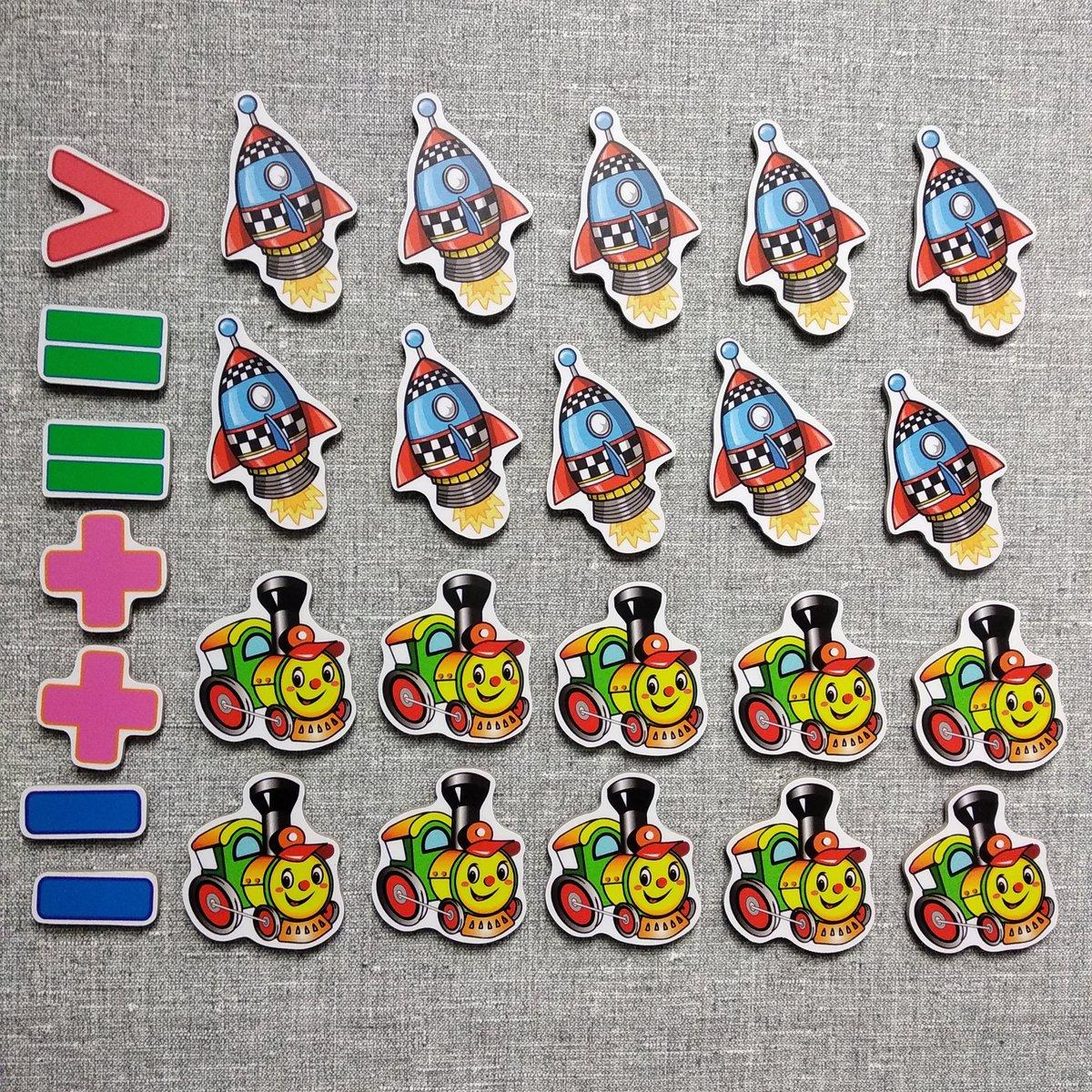 Магнітна математика Ракети та паровозики